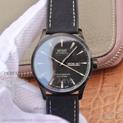 TW Mido Multifort Chronometer¹ M038.431.37.051.00 Black Fabric Strap 42mm 2836 Automatic Watch
